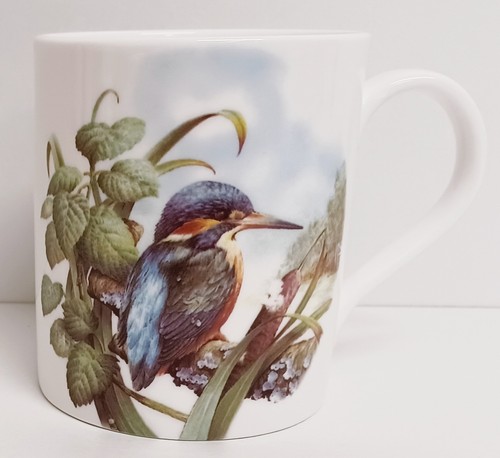 Kingfisher nature scene mug - kingfisher, in