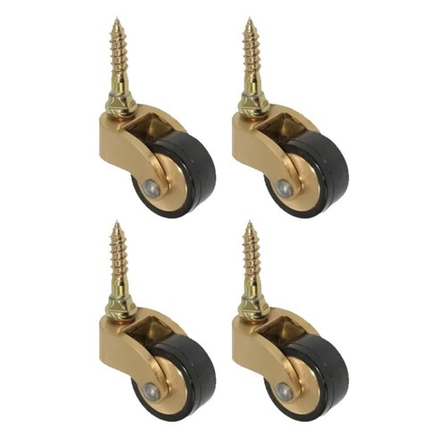 Brass casters 360 degree - brass,