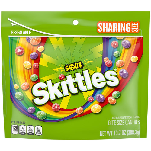 Skittles sour candy - sour, candy,