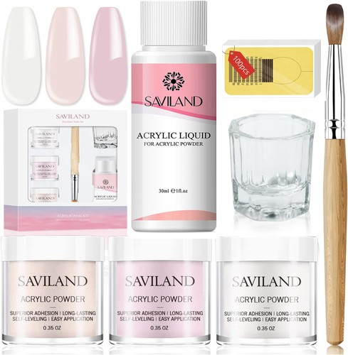 Saviland acrylic nail kit 3 - kit,,