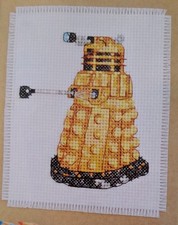 DR WHO DALEK CROSS STITCH CHART TAKEN FROM A MAGAZINE 