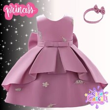 LUXURY BABY GIRL PARTY DRESS Wedding Birthday Christmas Dresses Toddler Clothing