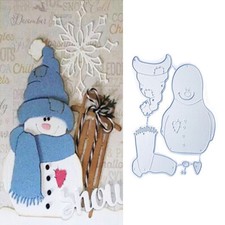 Snowman Metal Cutting Dies Scrapbooking Embossing Stencils DIY Paper Card Gift