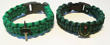 29 COMMANDO ROYAL ARTILLERY PARACORD WRISTBAND - CHOICE OF 2 BADGES