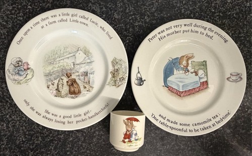 Wedgwood beatrix potter plates - beatrix,