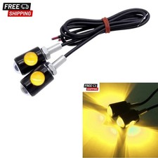 2pcs LED Yellow Micro