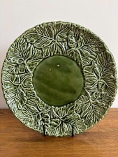 Sarreguemines Majolica Leaf