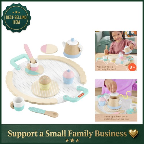 Elegant piece wooden tea - 12-piece,