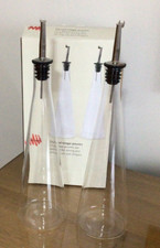 John Lewis Glass Oil & Vinegar Drizzler Set, Clear - RRP £20.00