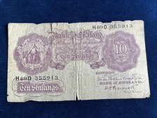 WW2 Ten Shillings H69D 355913