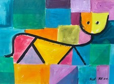 Paul Klee Cubist Original