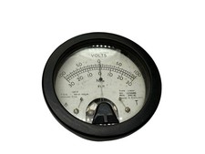 Vintage Volt Gauge Meter panel moving coil 1957