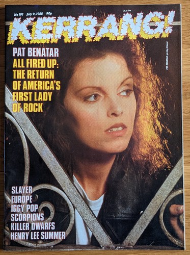 Pat benatar kerrang issue 195 - pat, kerrang!
