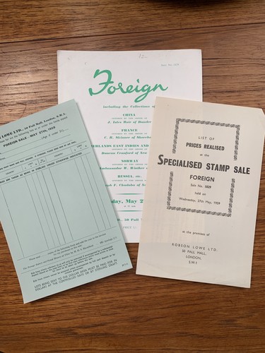 Stamp auction catalogue - auction,