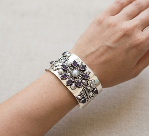 925 sterling silver mop with - 925,
