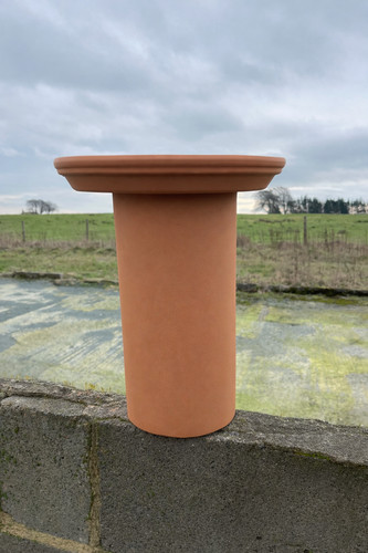 Terracotta garden bird bath - garden,