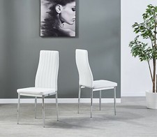 Dining Chairs Set of 2 White