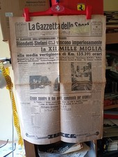 MILLE MIGLIA 1938, BIONDETTI/STEFANI , ALFAROMEO ,ALFA CORSE  -1938s Newspapers