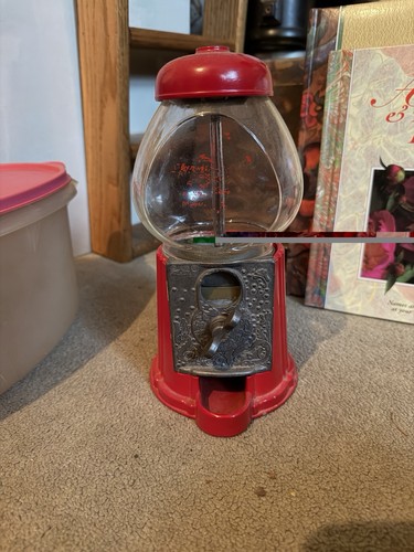 Antique red tabletop candy - red,
