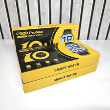 3x C900 ProMax Smart Watch 2.19" Bluetooth Fitness Tracker (Black&Gold) - New