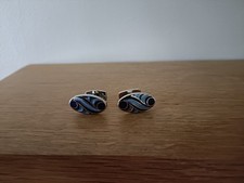Blue Oval Cufflinks Duchamp of