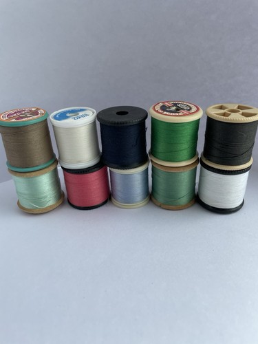 Spools vintage sewing - 10,