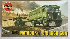 Airfix 1:76 Scale AEC Matador & 5.5 Inch Gun 01314 Sealed Bag 2008 Issue