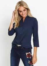 Blouse shawl collar button