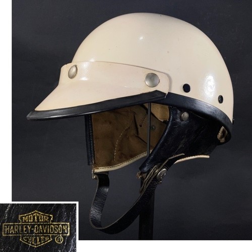 Vintage 1950s harley helmet - 1950s,