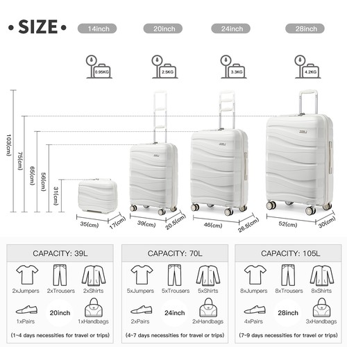 28inch hard shell - 14/20/24/28inch,