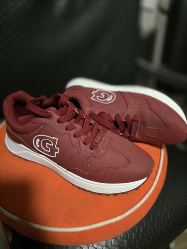 Guess burgundy white logo low - guess, burgundy/white