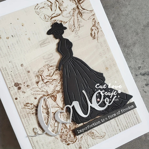 Beautiful lady metal cutting - beautiful,