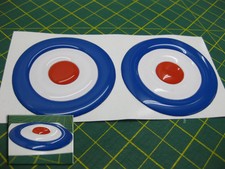 2 DOMED MOD TARGET STICKERS