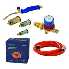 Propane Butane Gas Torch Burner Regulator Gas Hose Connector & 2M,5M Hose