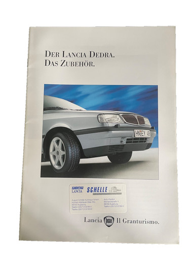 Brochure lancia dedra - brochure,