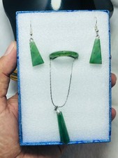 Nephrite Jade Jewelry Set