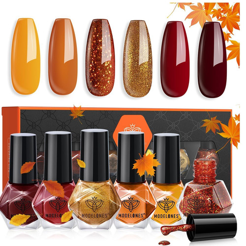 Fall nail polish set - fall, colors