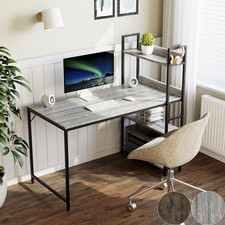 Computer Desk With 3 Shelves Home Office Desk PC Laptop Table Workstation