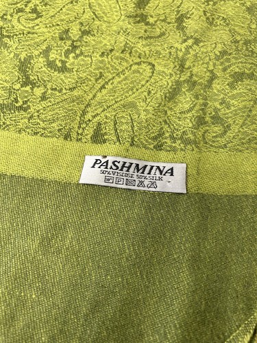 Green pashmina scarf - green,