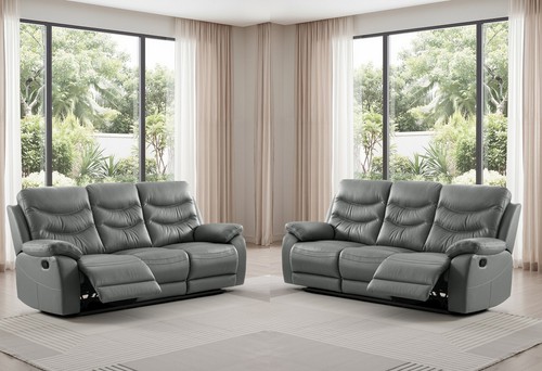 Dark grey italian leather - dark, 3