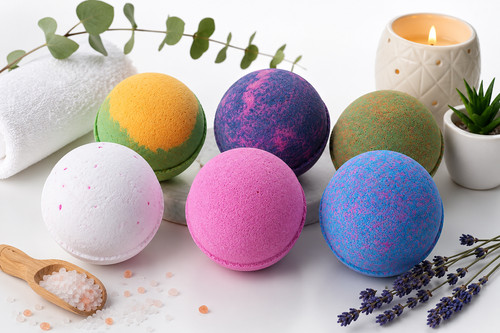 Large shea butter bath bombs - large,