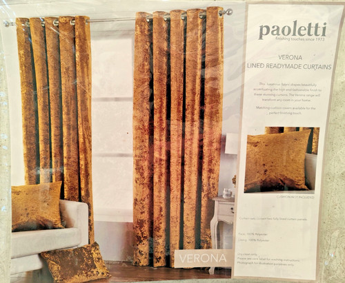 Ochre gold crushed velvet - ochre/gold,