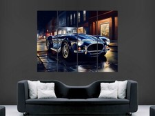 SHELBY AC COBRA CAR POSTER