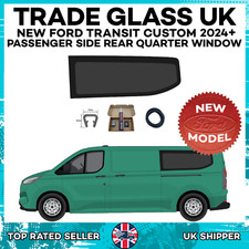 Ford Transit CUSTOM 24+ LWB Passenger Side Rear Quarter Window with Kit & U-Trim