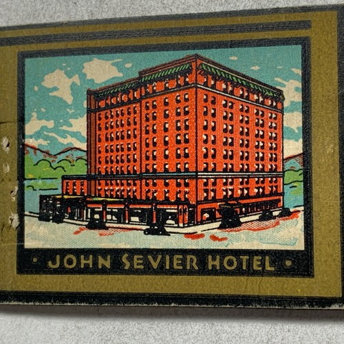 Matchbook cover john sevier - john,