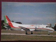 POSTCARD SAAB SF340A LV-AXW C/N 106BUENOS