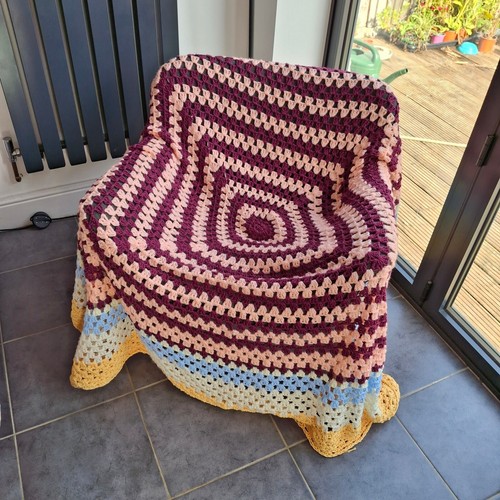 Handmade crochet granny square - handmade,