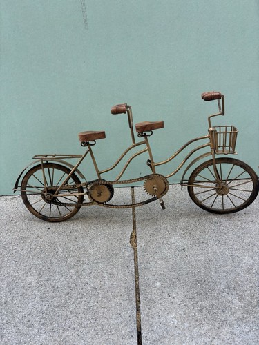 Vintage metal tandem bicycle - vintage,