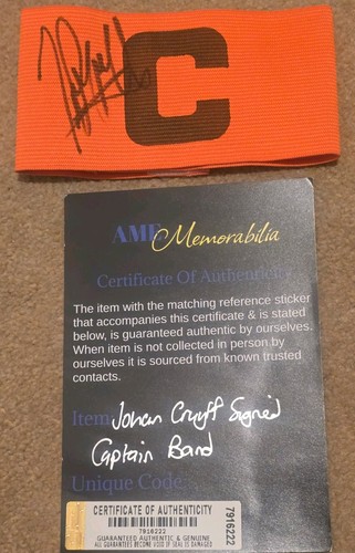 Johan cruyff signed captains - cruyff,