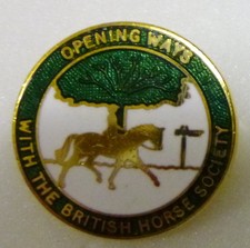 BRITISH HORSE SOCIETY Enamel